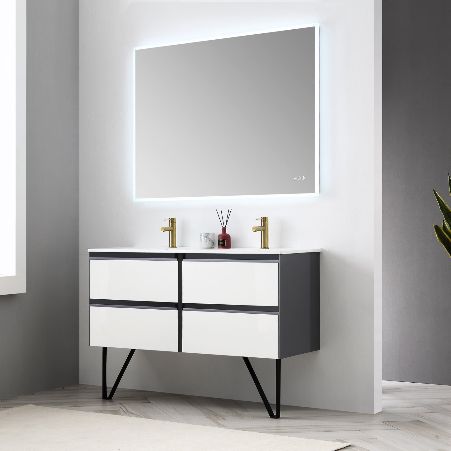 Beta - LED Mirror Frosted Sides