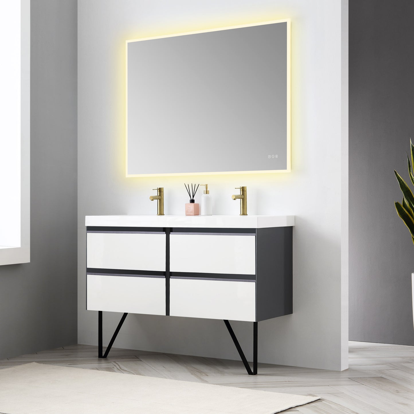 Beta - LED Mirror Frosted Sides