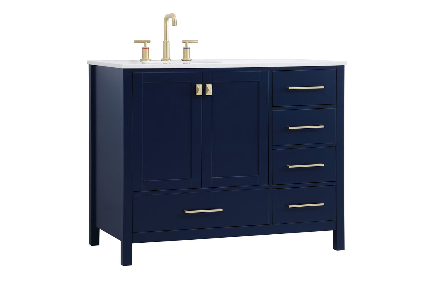 42 inch Single Bathroom Vanity in Blue VF18842BL