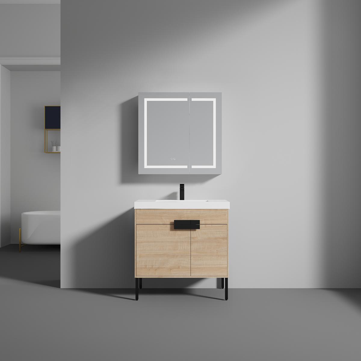 Bari Freestanding Bathroom Vanity with Sink