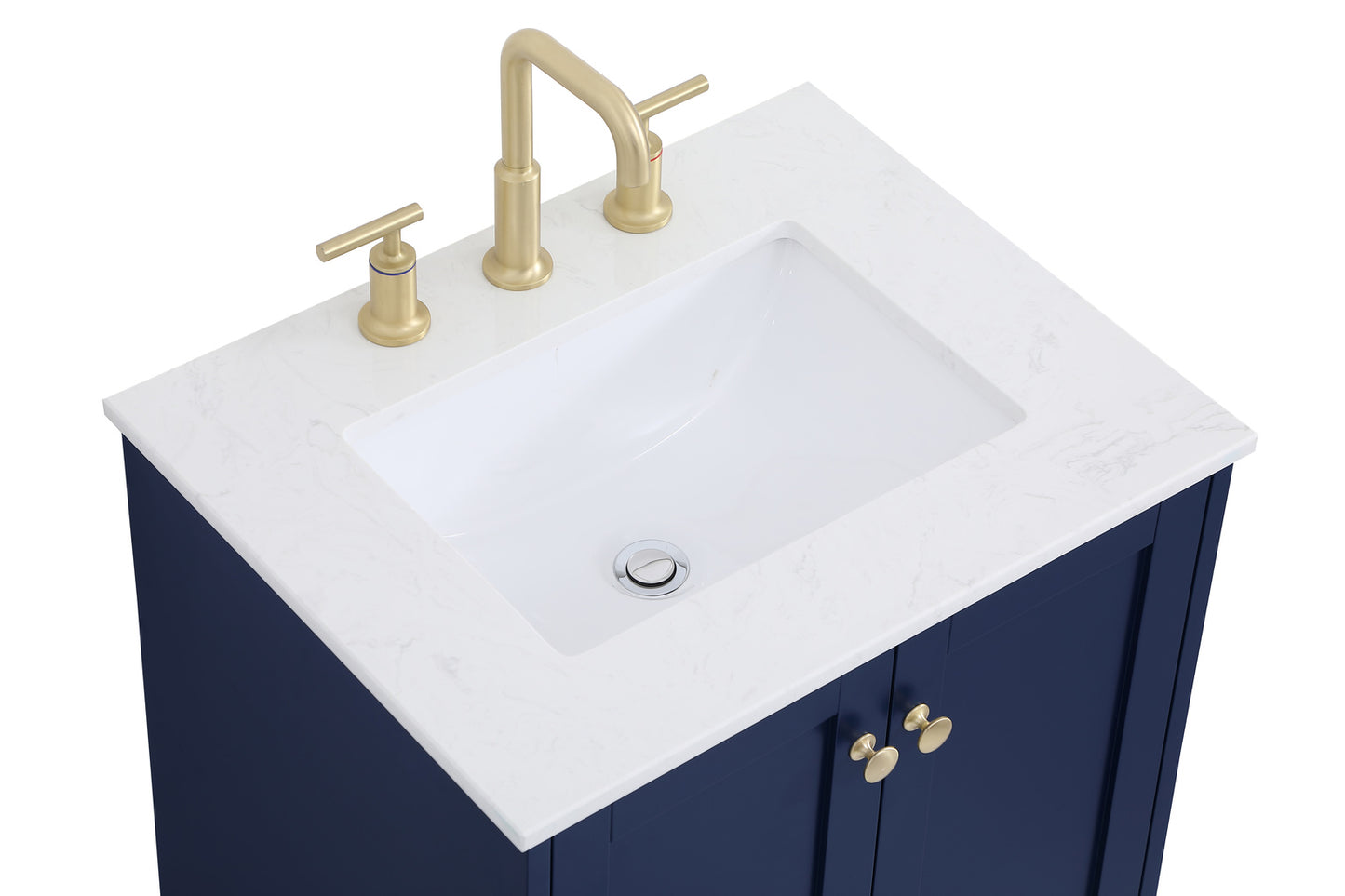 24 inch Single Bathroom Vanity in Blue