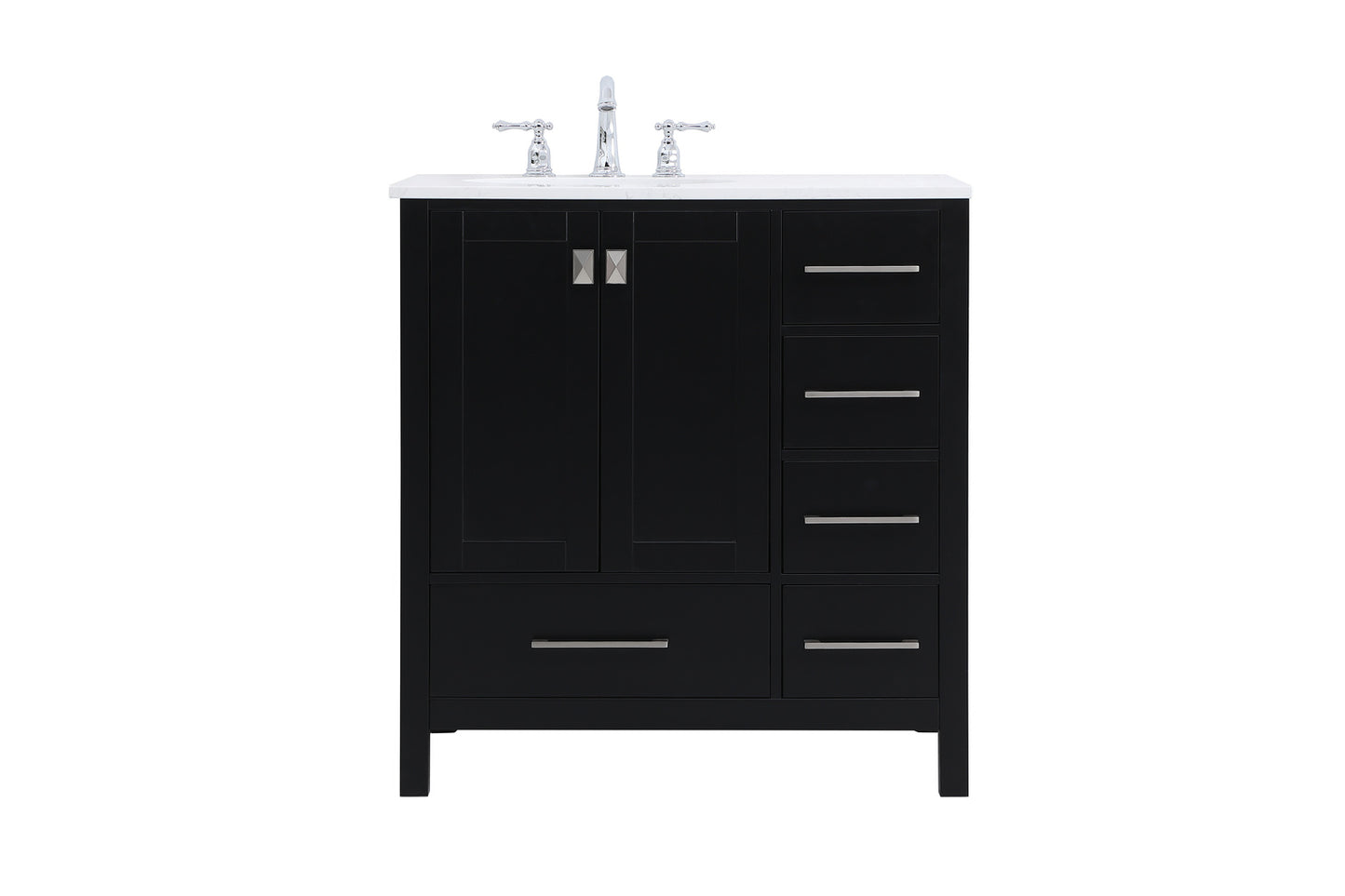 32 inch Single Bathroom Vanity in Black VF18832BK