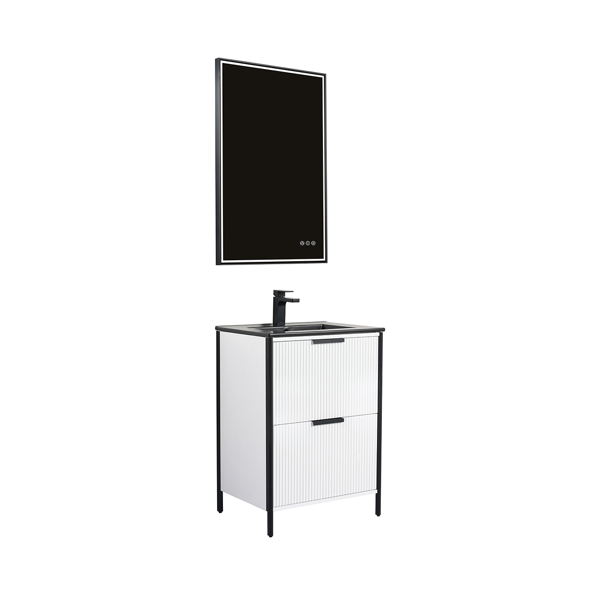 Zurich 24″ Glossy White Vanity