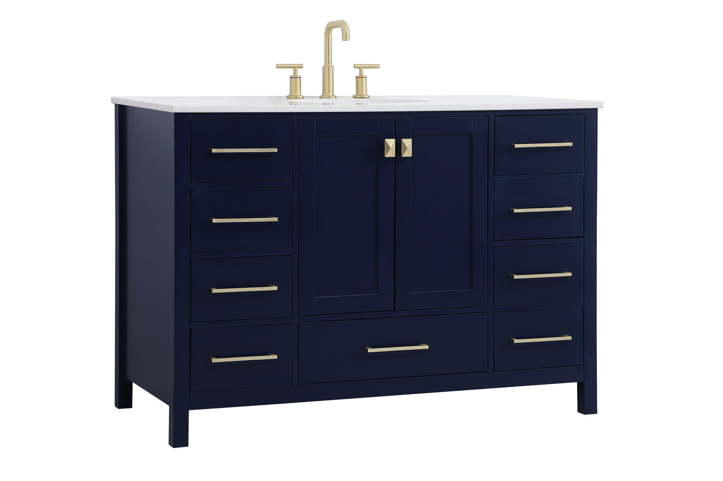 48 inch Single Bathroom Vanity in Blue VF18848BL