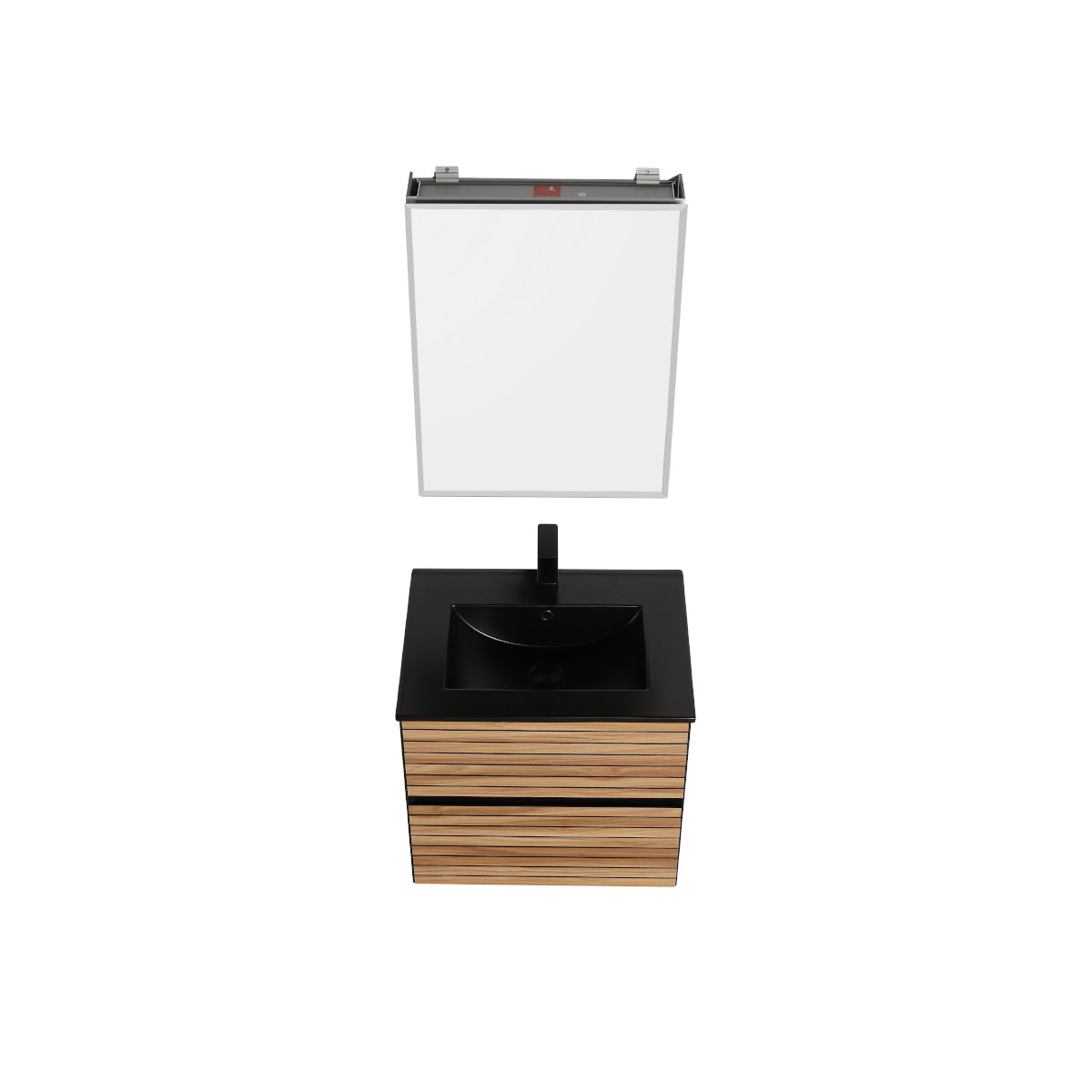 Annecy Maple Strip 24″ Vanity with Ceramic Top-Mount Basin