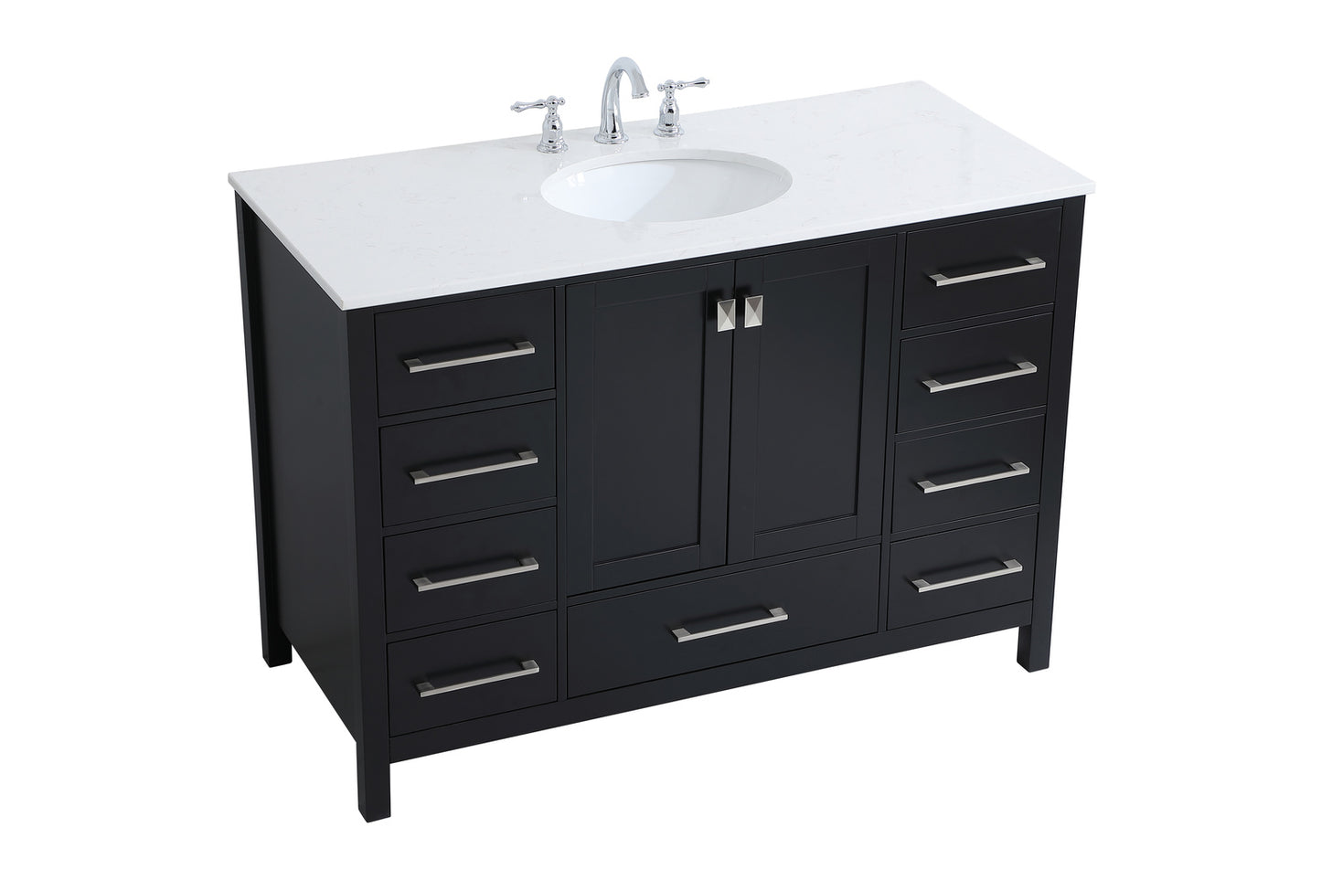 48 inch Single Bathroom Vanity in Black VF18848BK