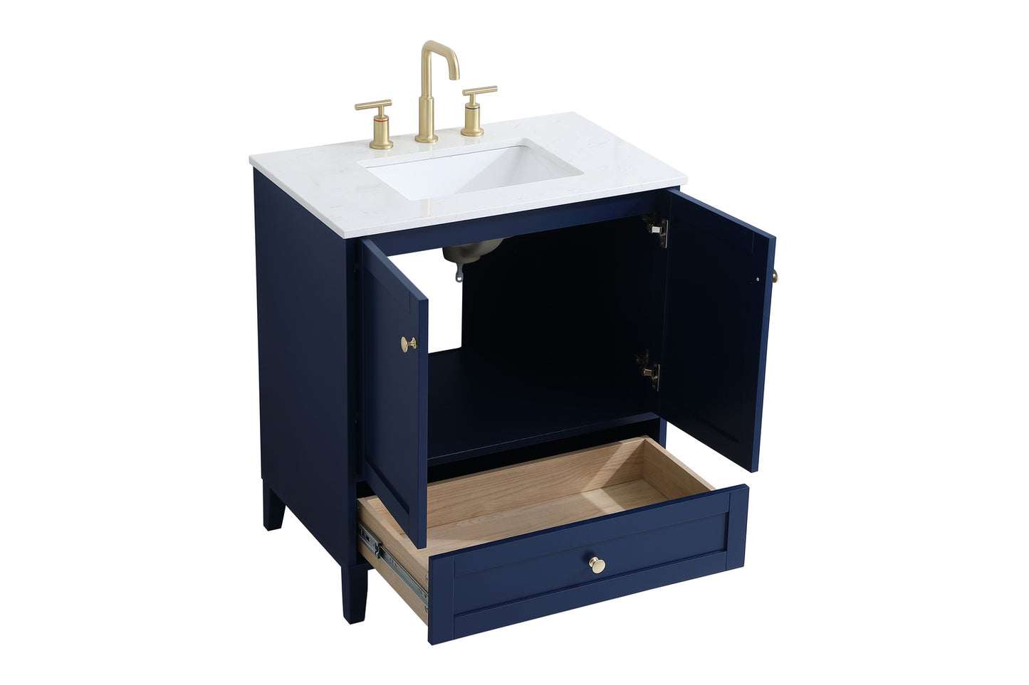 30 inch Single Bathroom Vanity in Blue VF18030BL