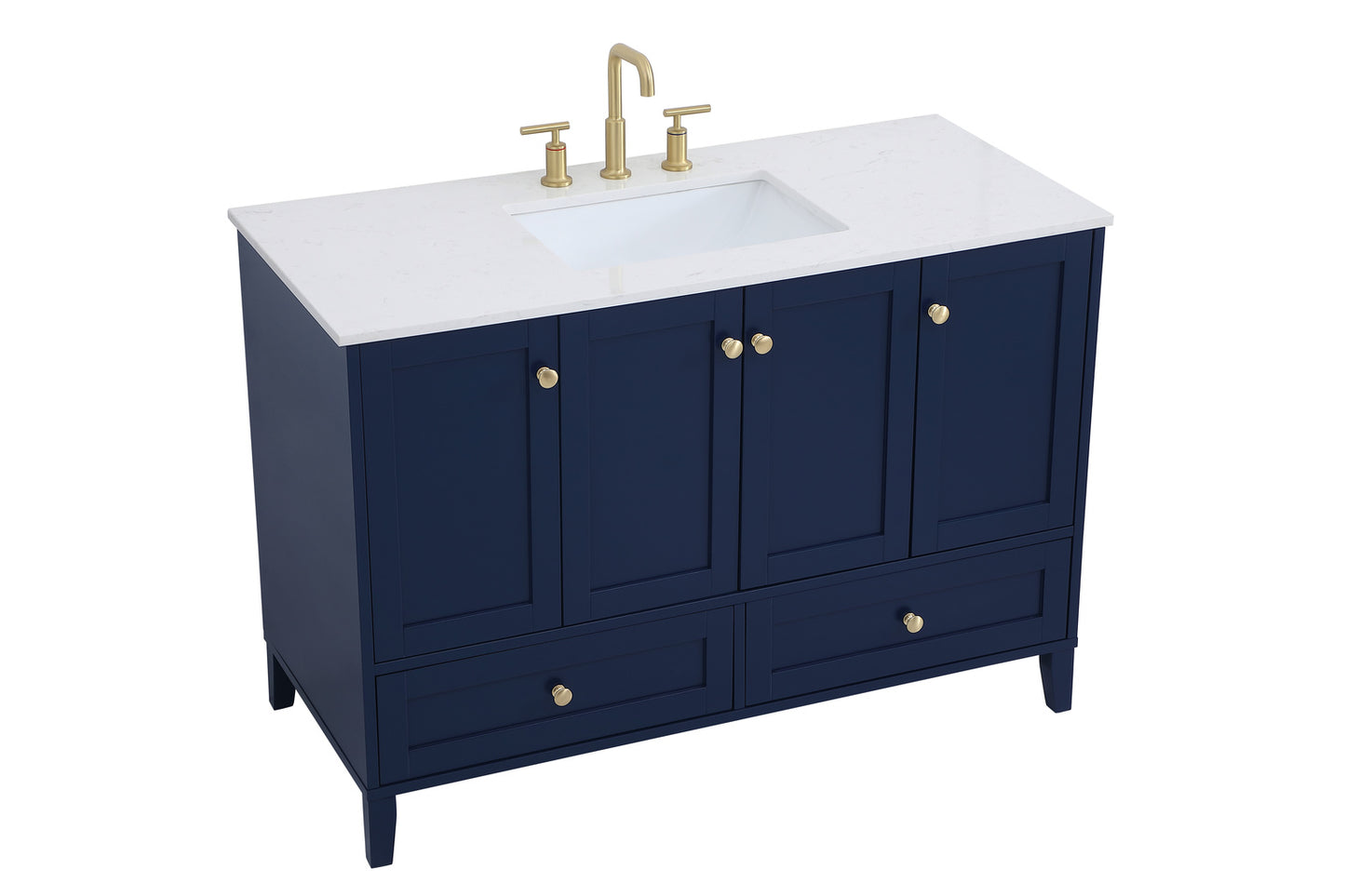 48 inch Single Bathroom Vanity in Blue VF18048BL