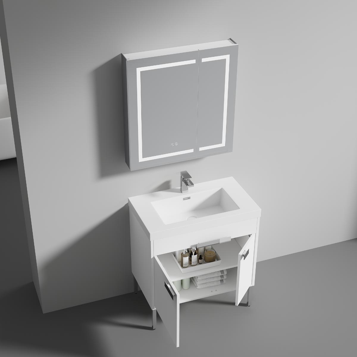 Bari Freestanding Bathroom Vanity with Sink