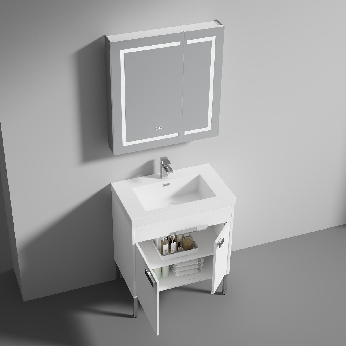 Bari Freestanding Bathroom Vanity with Sink