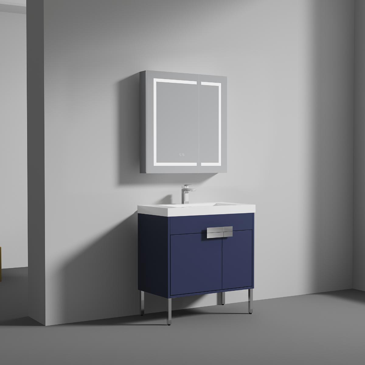 Bari Freestanding Bathroom Vanity with Sink