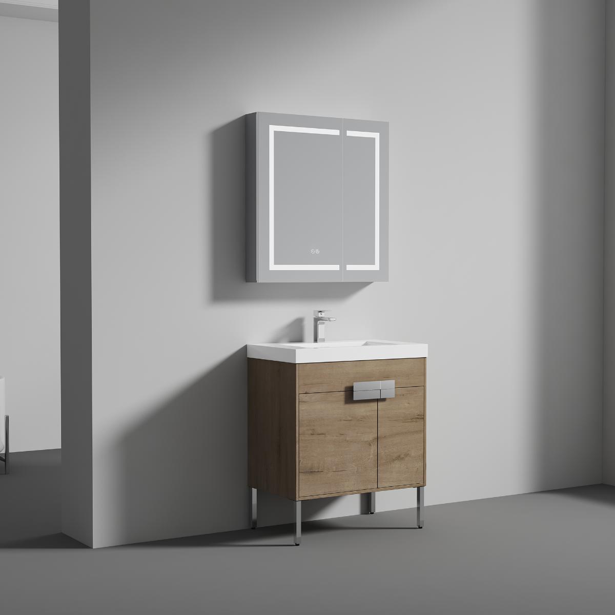 Bari Freestanding Bathroom Vanity with Sink