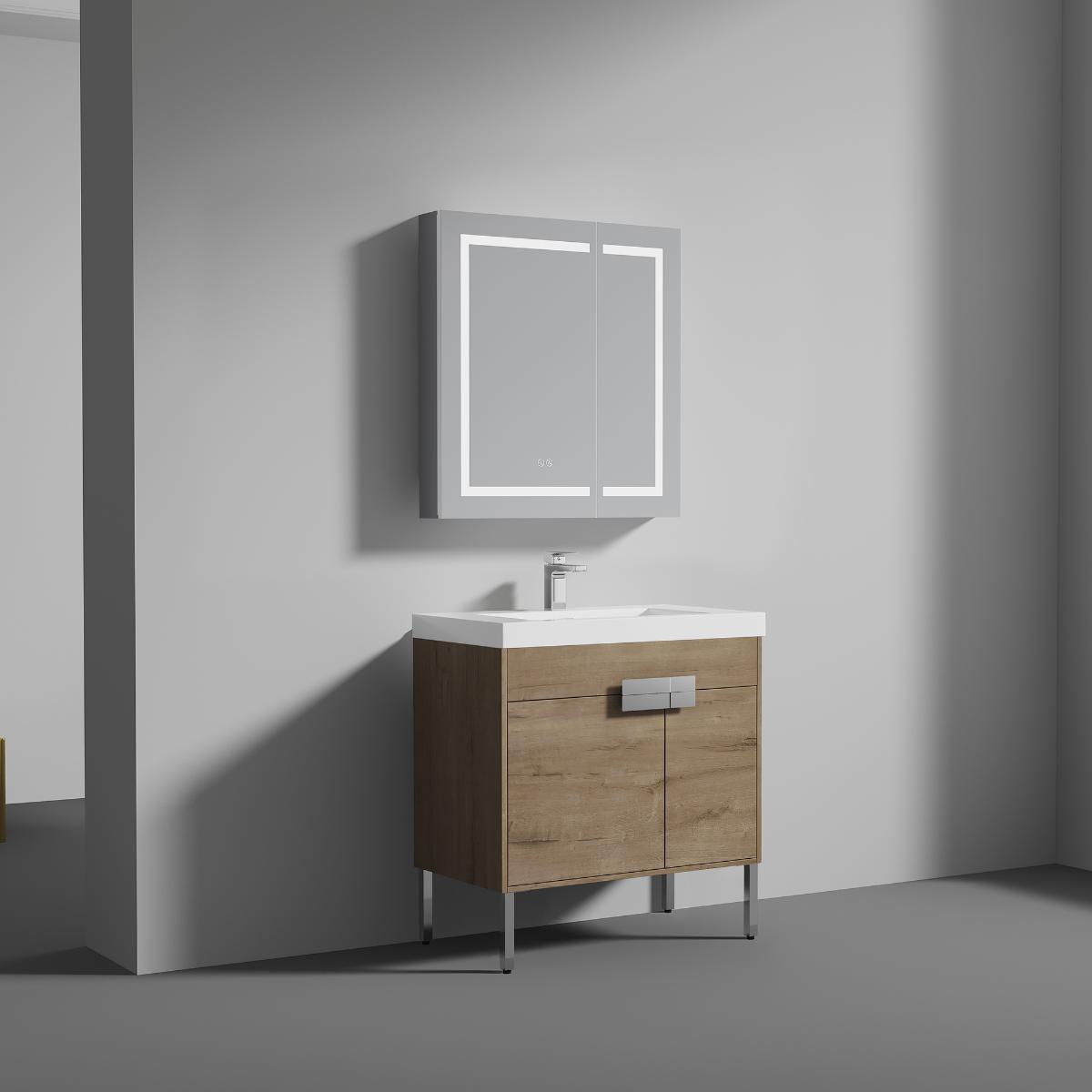 Bari Freestanding Bathroom Vanity with Sink