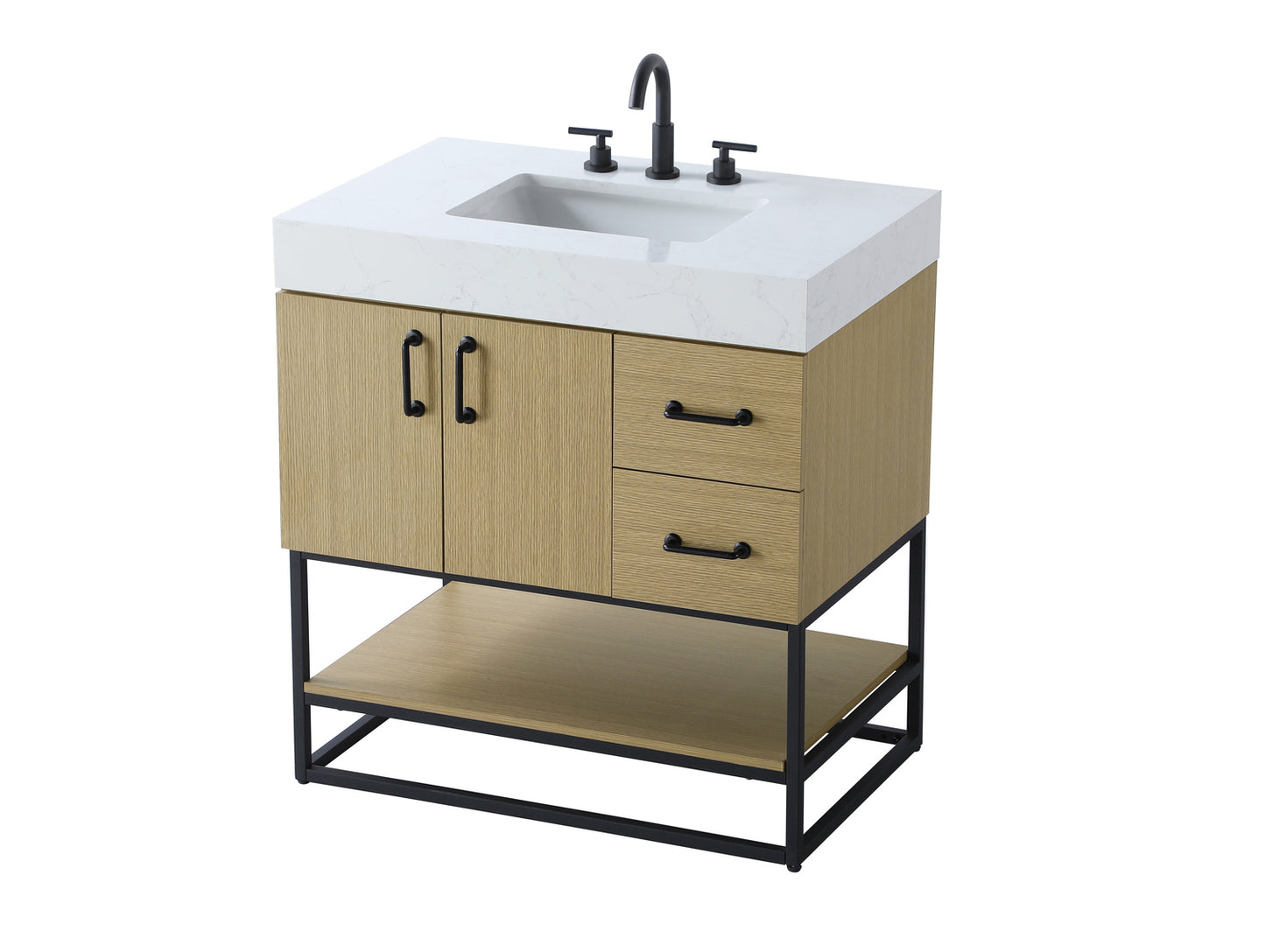 32 inch Single Bathroom Vanity in Honey Brown VF29232MHB