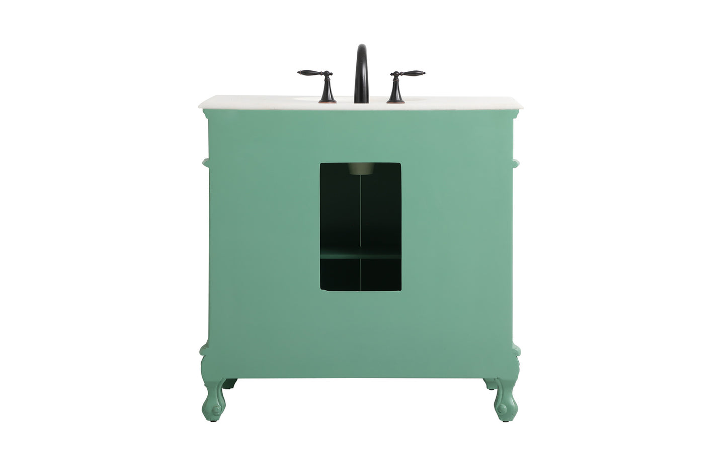 36 inch Single bathroom vanity in vintage mint