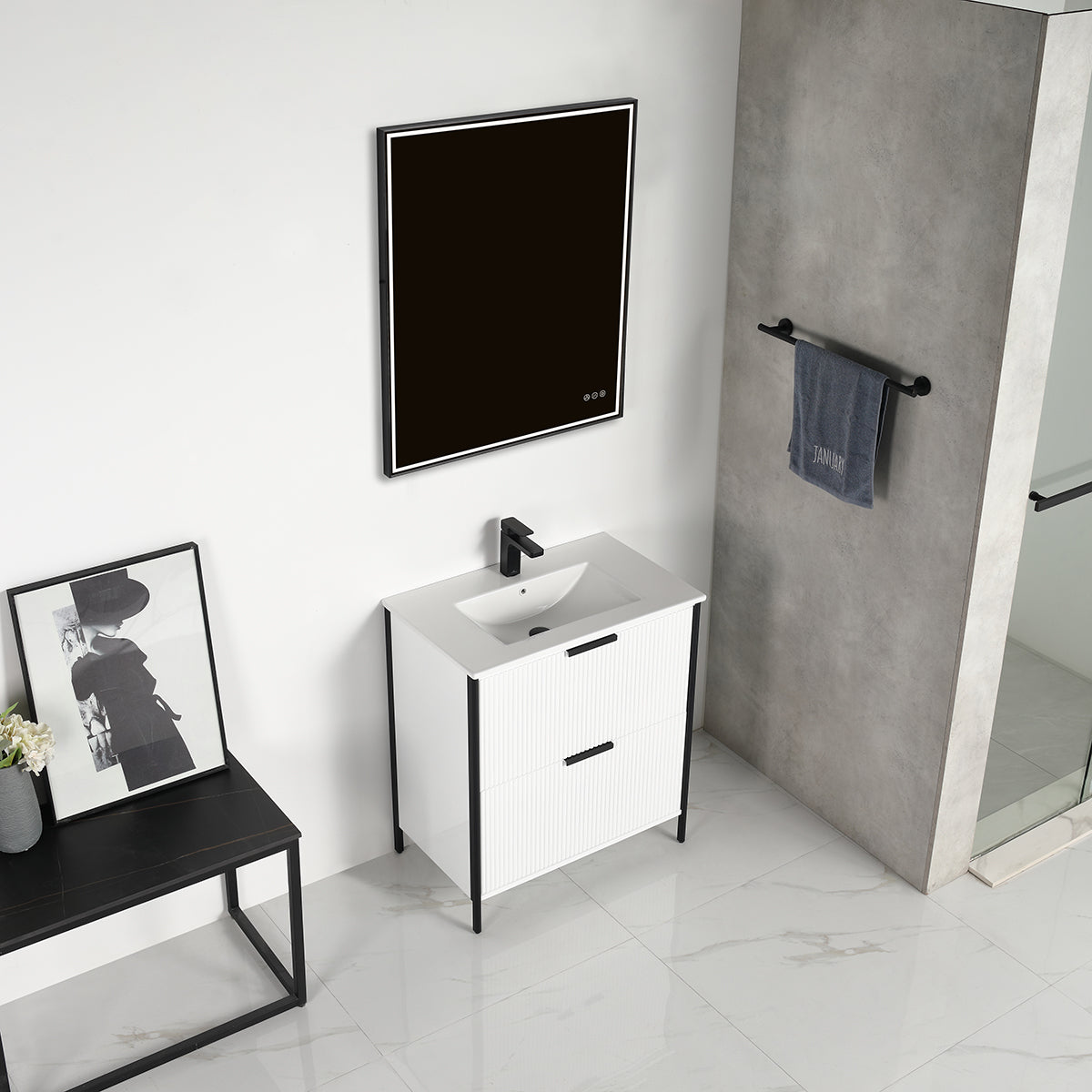 Zurich 30″ Glossy White Vanity