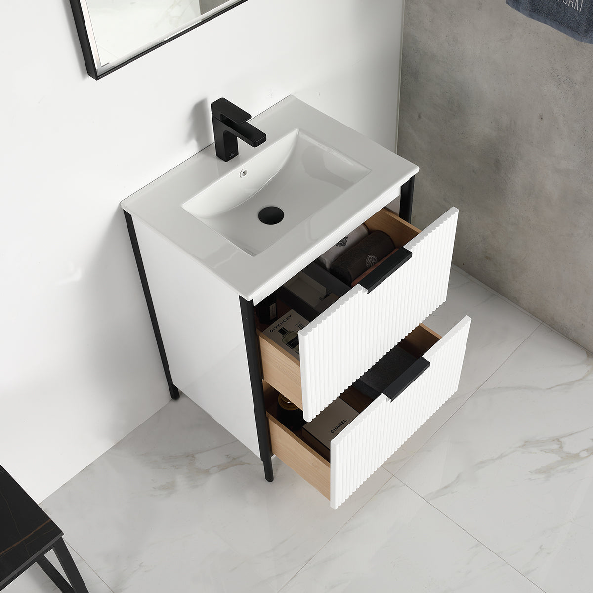 Zurich 24″ Glossy White Vanity