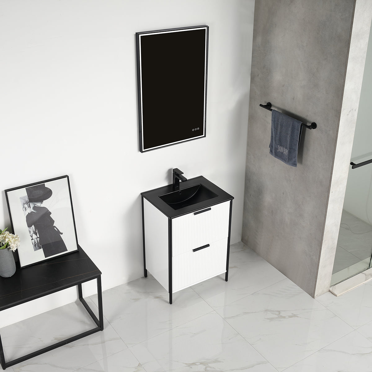 Zurich 24″ Glossy White Vanity
