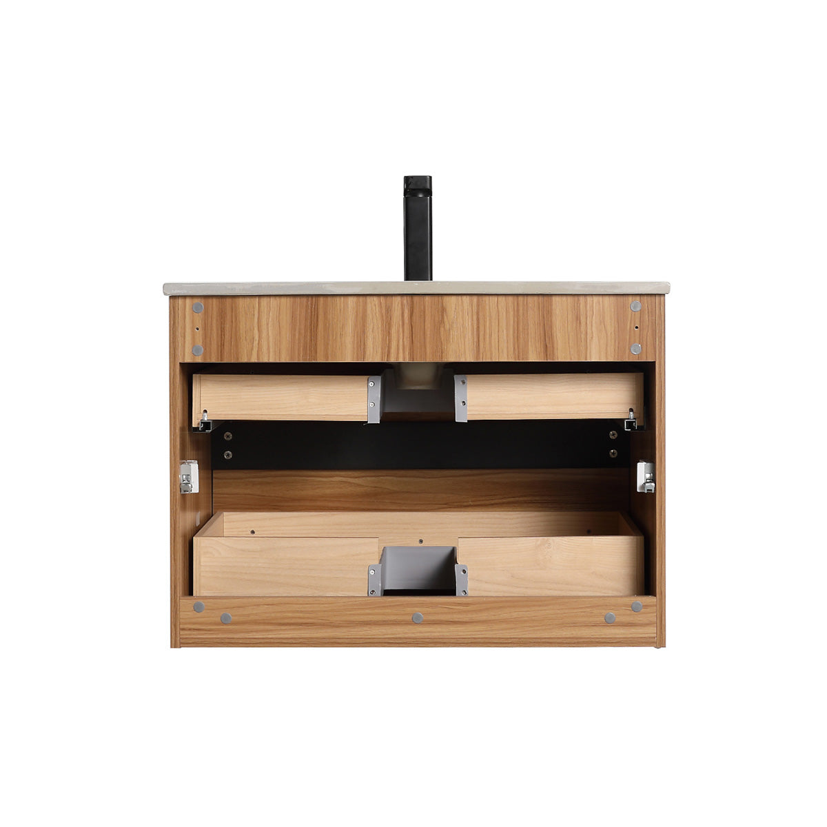 Annecy Maple Strip 30″ Vanity with Ceramic Top-Mount Basin