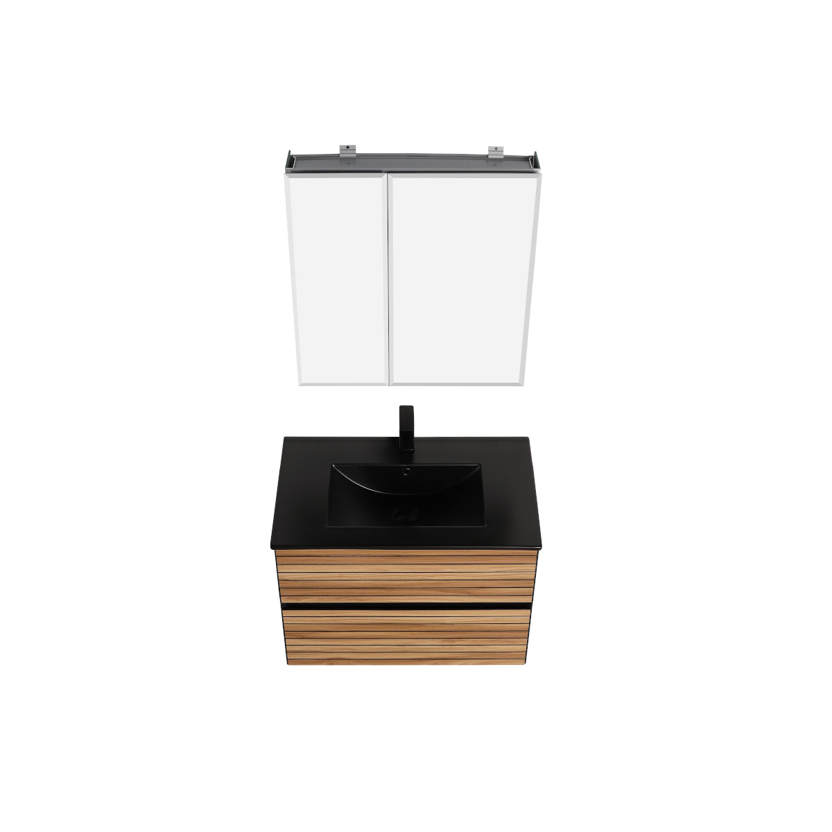 Annecy Maple Strip 30″ Vanity with Ceramic Top-Mount Basin