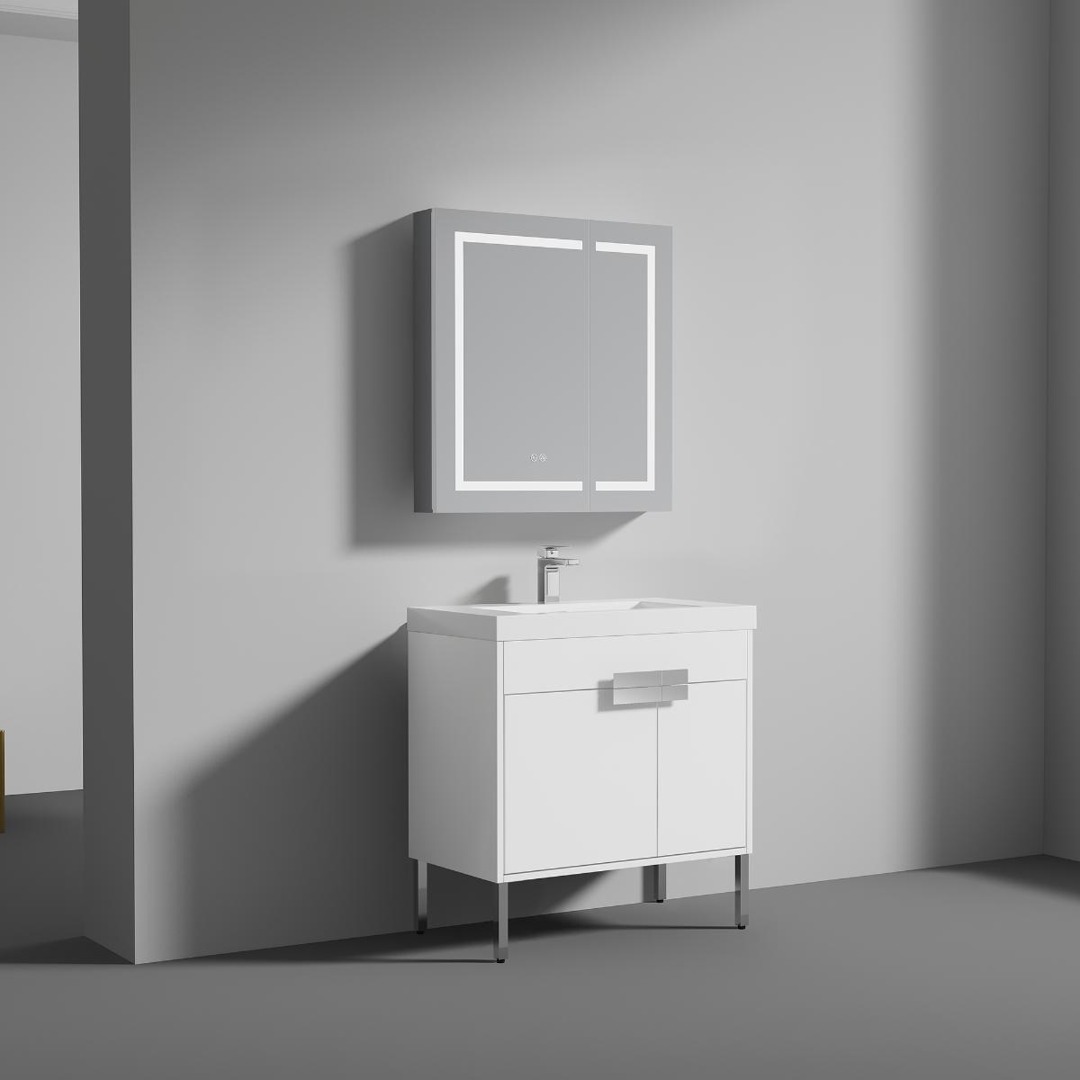 Bari Freestanding Bathroom Vanity with Sink