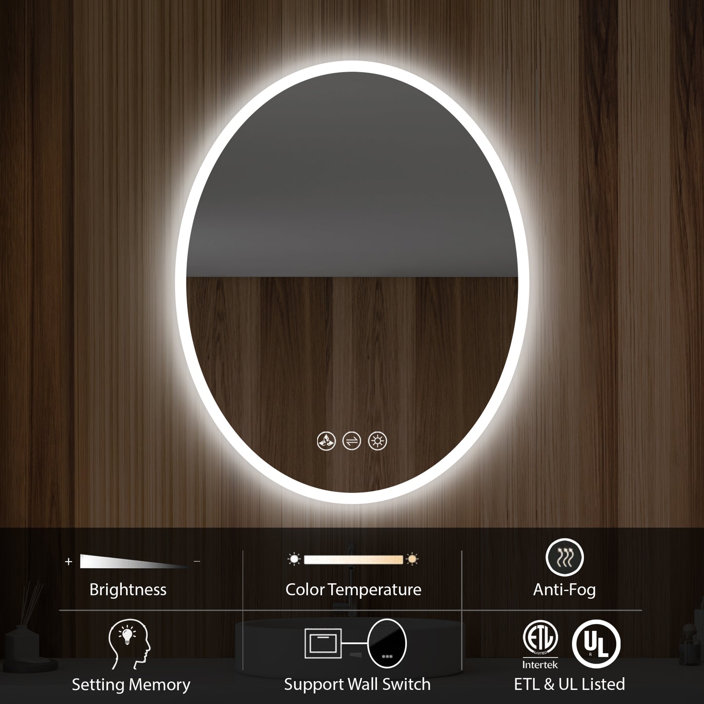 Oval - LED Mirror