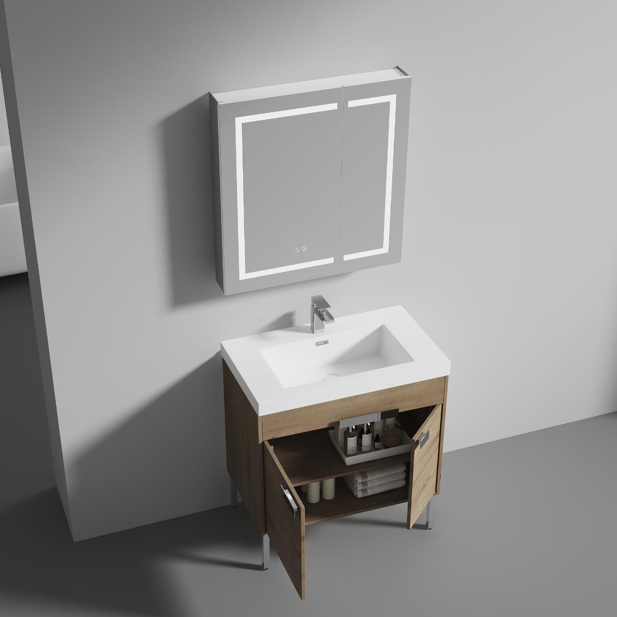 Bari Freestanding Bathroom Vanity with Sink