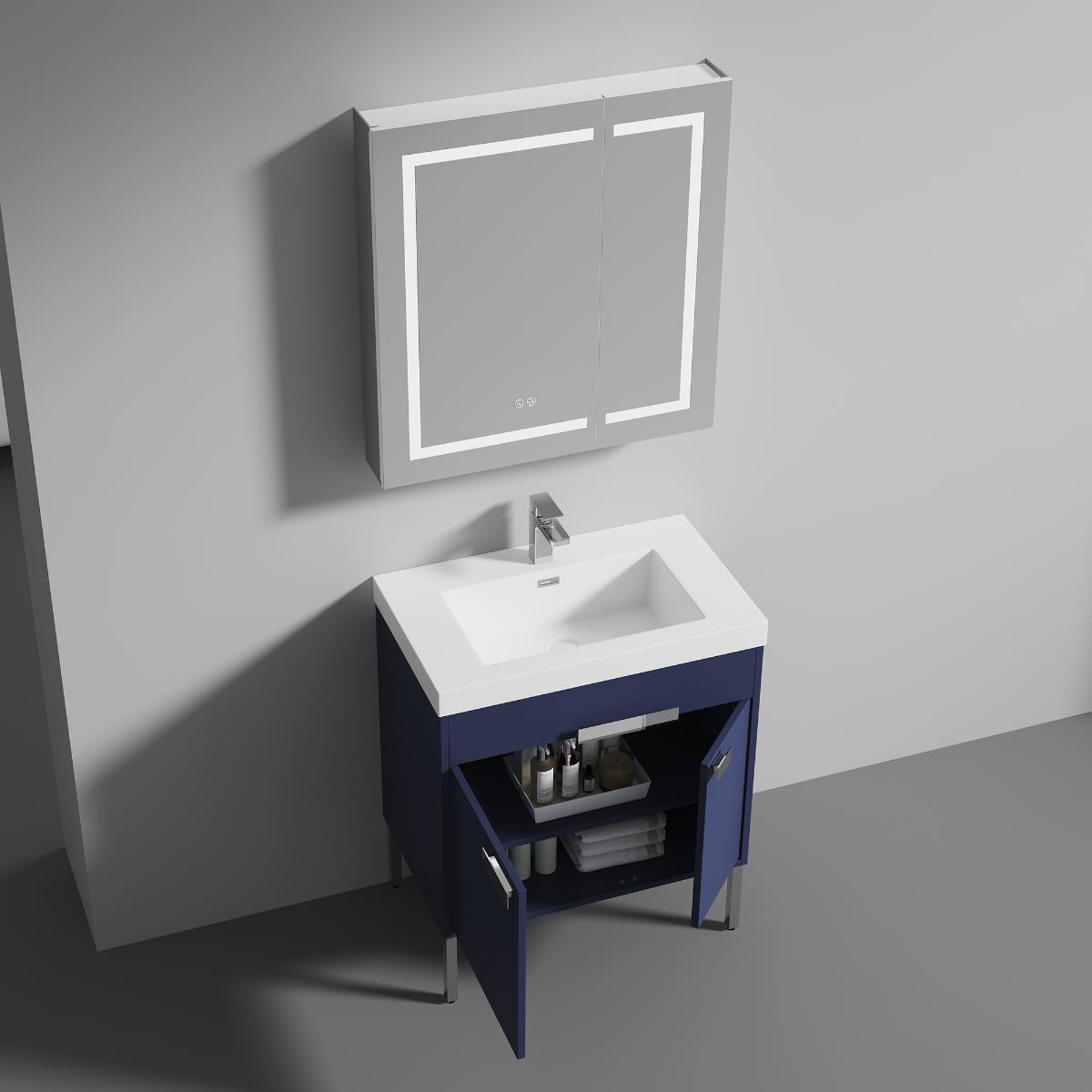 Bari Freestanding Bathroom Vanity with Sink