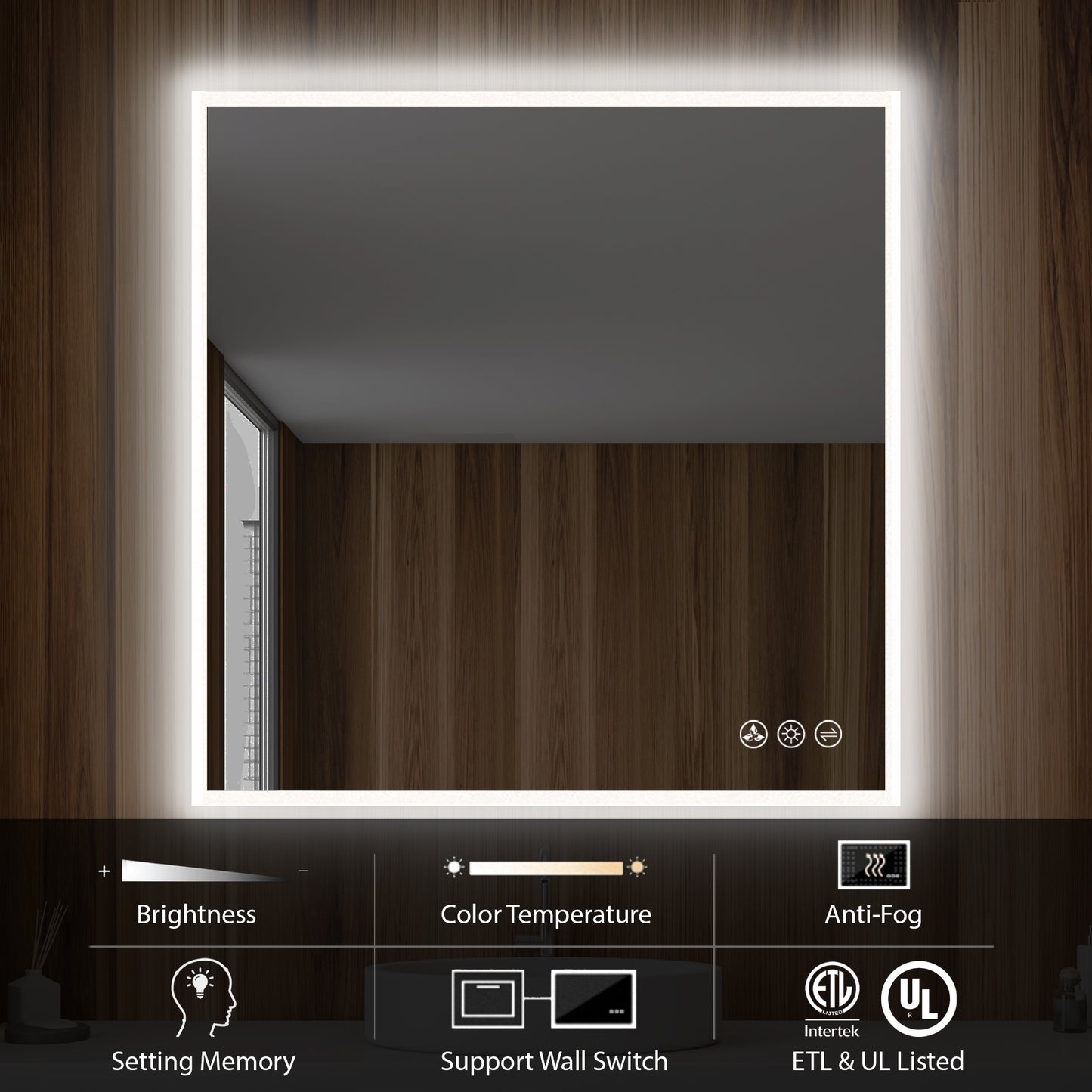 Beta - LED Mirror Frosted Sides