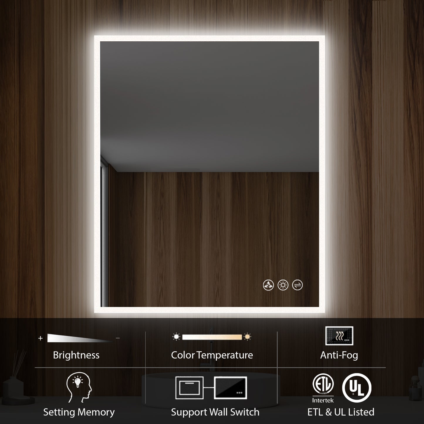 Beta - LED Mirror Frosted Sides