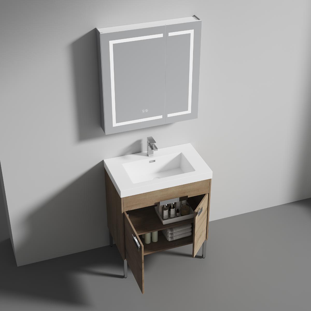 Bari Freestanding Bathroom Vanity with Sink