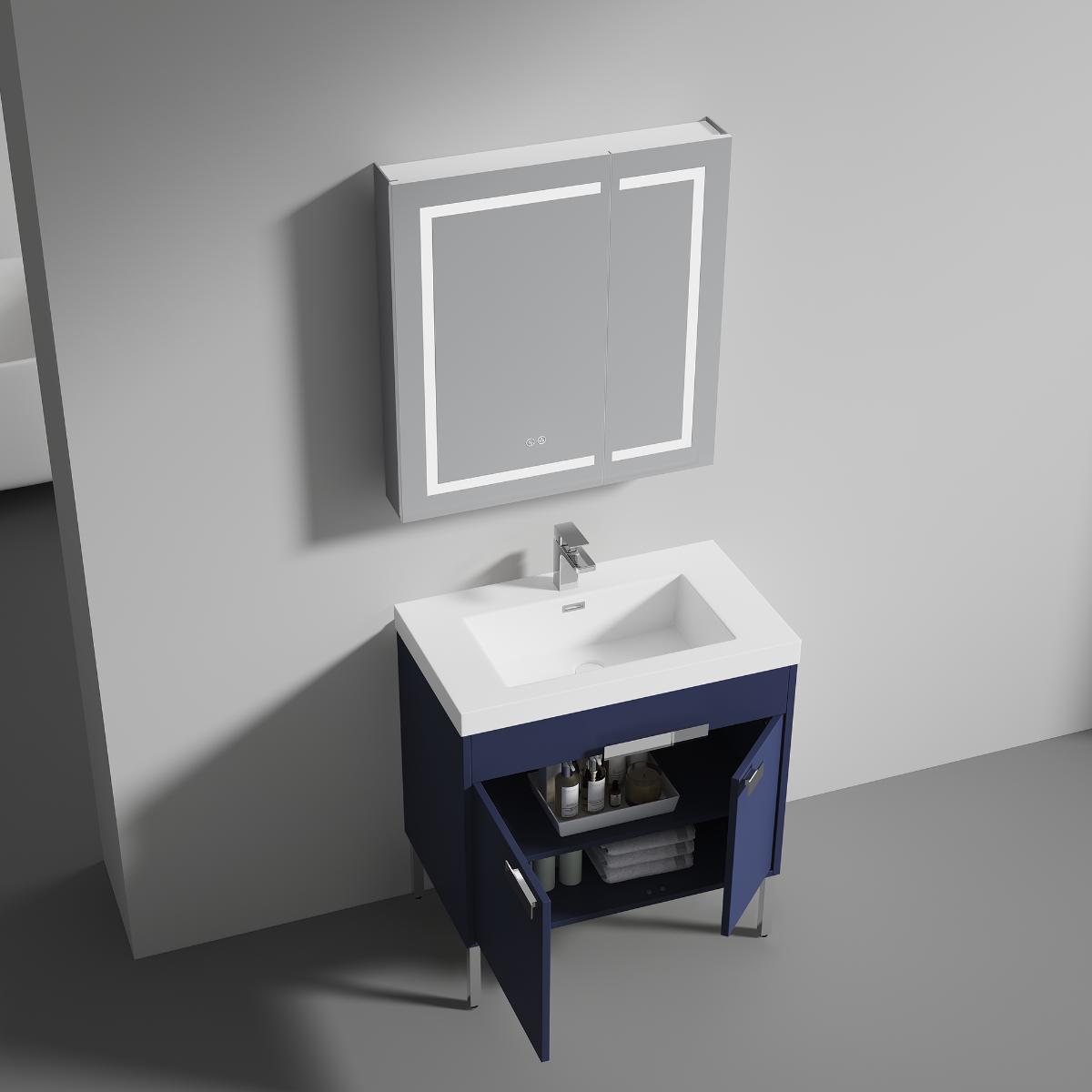 Bari Freestanding Bathroom Vanity with Sink