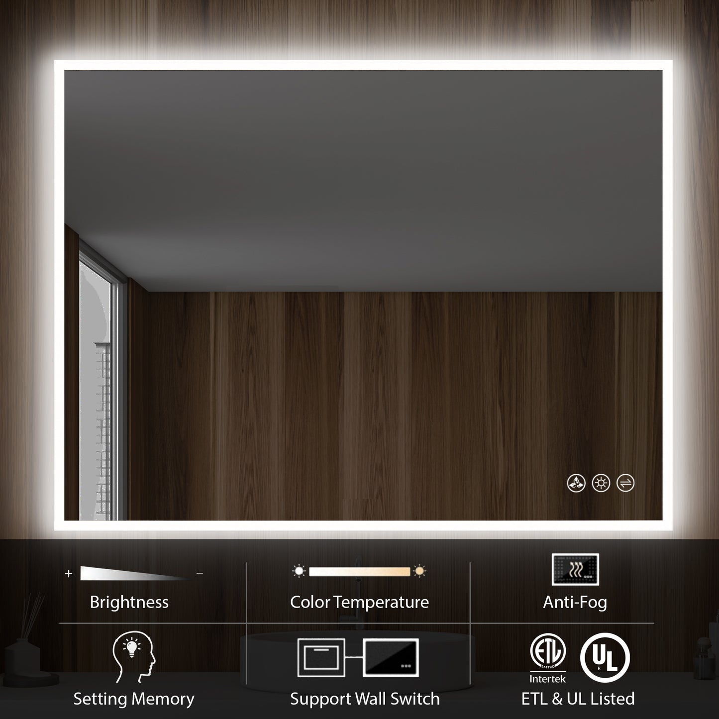 Beta - LED Mirror Frosted Sides