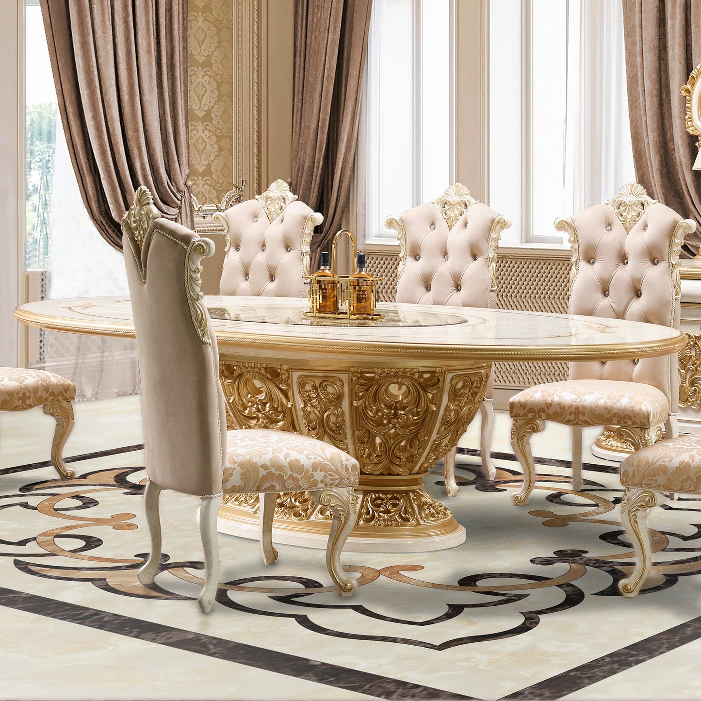 HD-903 - 7 PC DINING ROOM SET