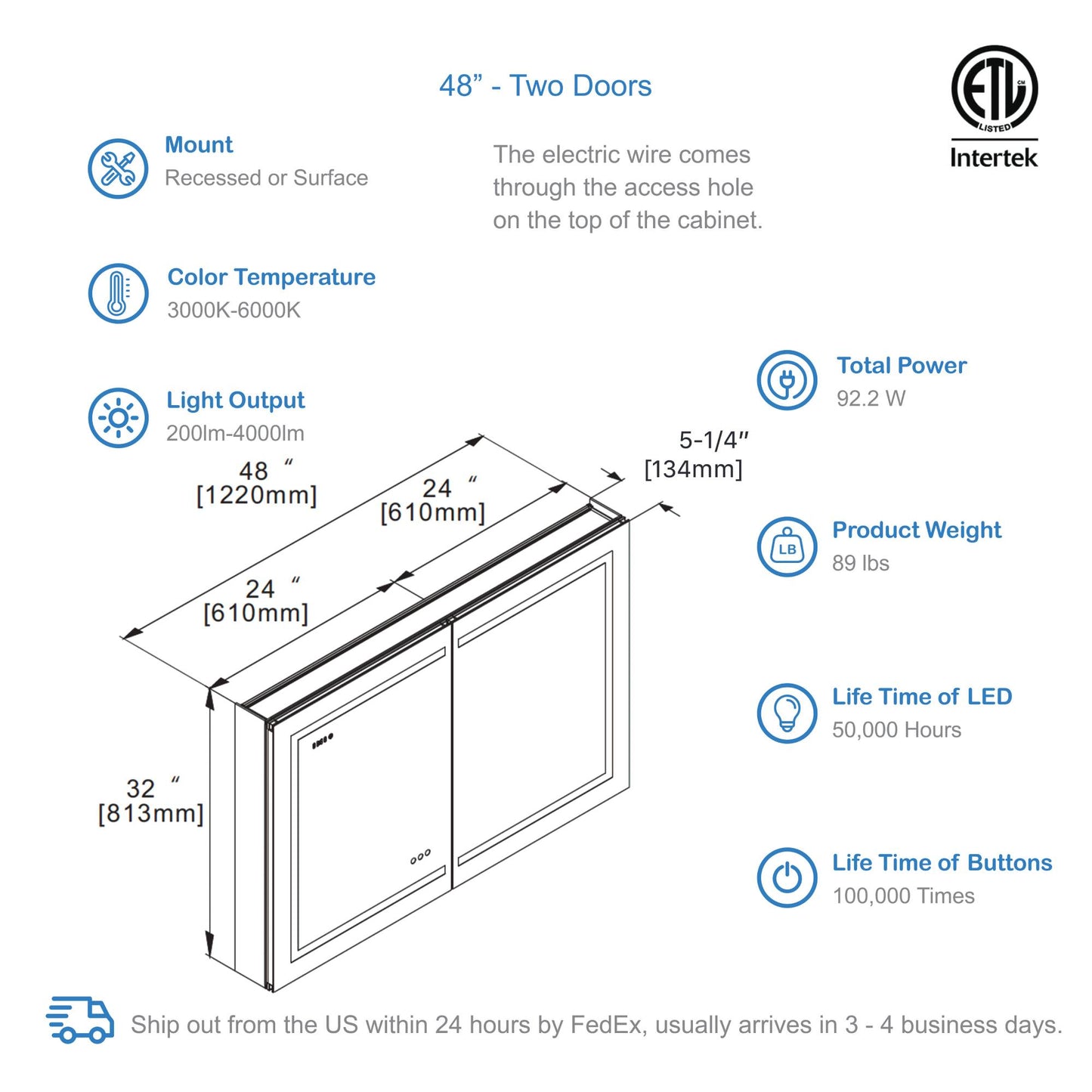 Asta - LED Medicine Cabinet