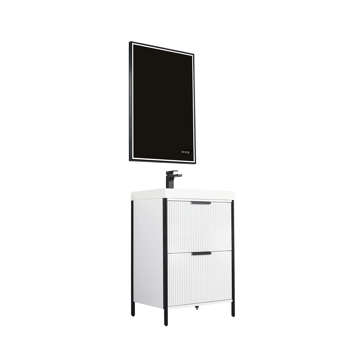 Zurich 24″ Glossy White Vanity