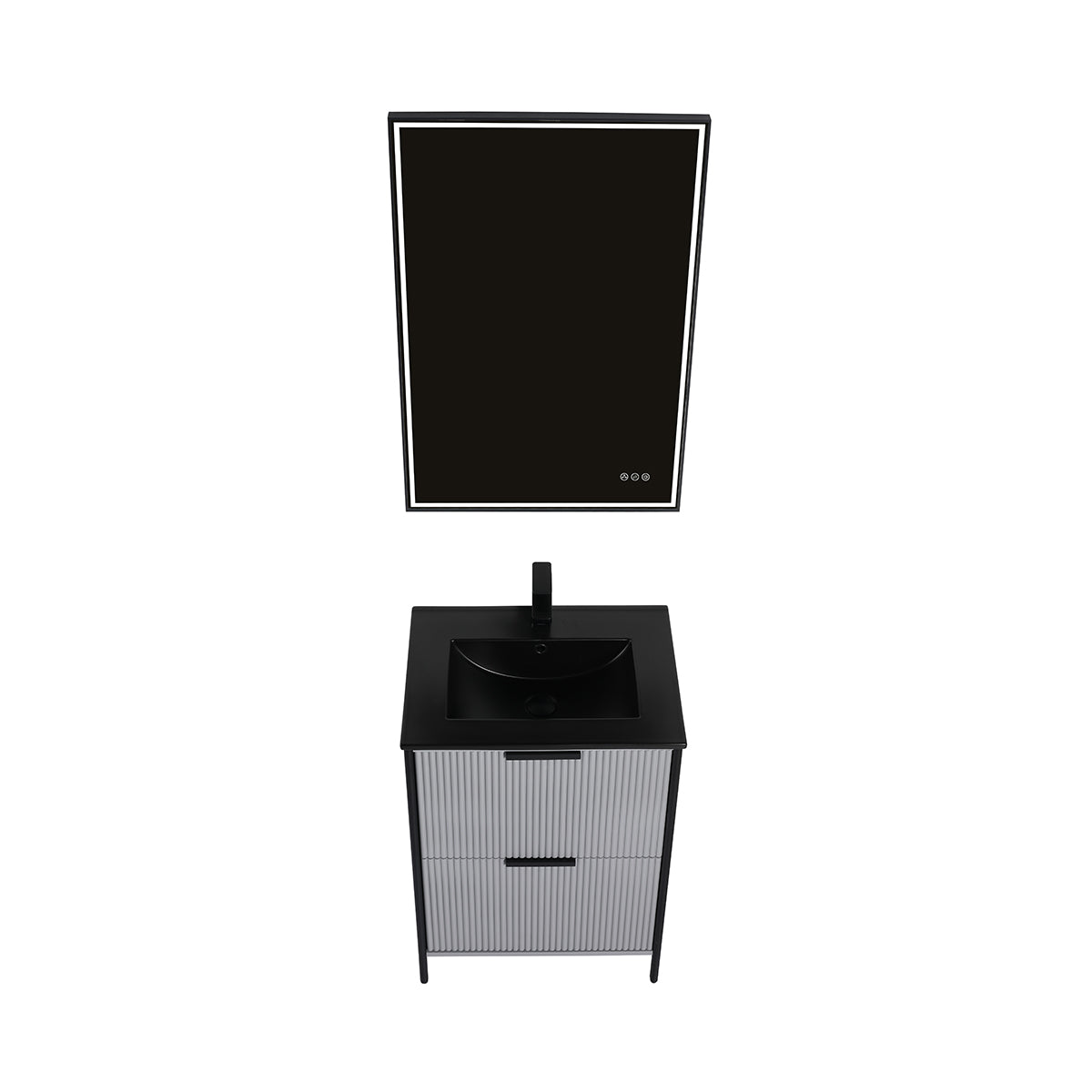 Zurich 24″ Metal Gray Vanity