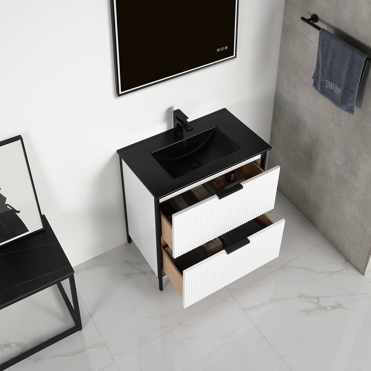 Zurich 30″ Glossy White Vanity