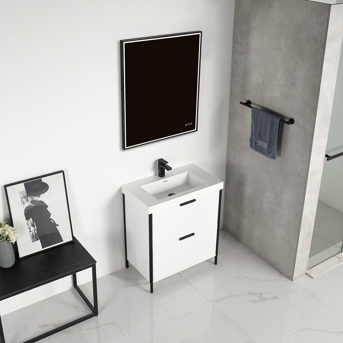 Zurich 30″ Glossy White Vanity
