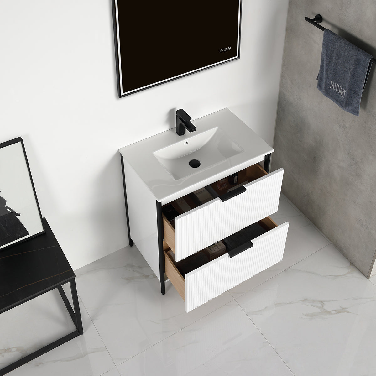 Zurich 30″ Glossy White Vanity