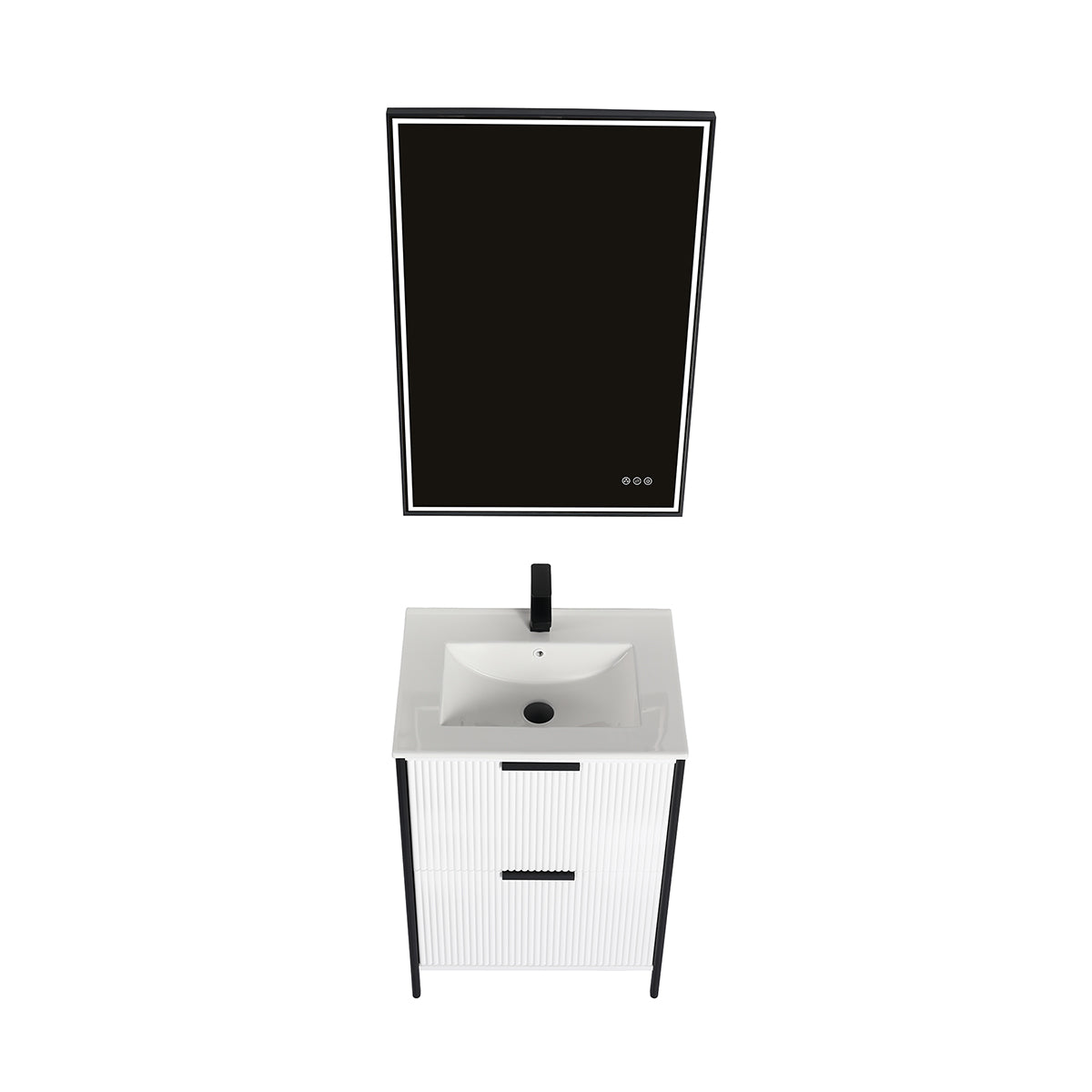 Zurich 24″ Glossy White Vanity