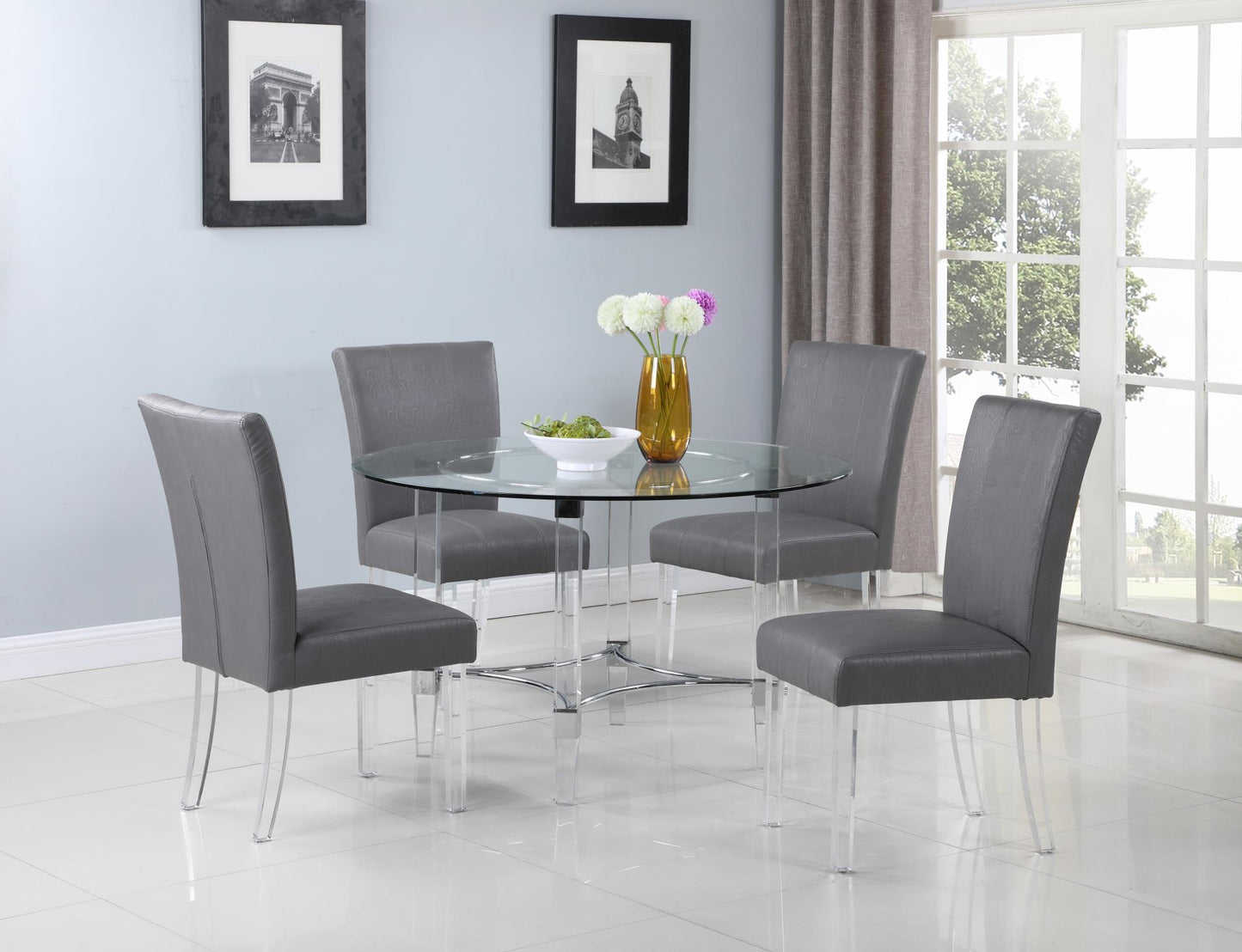 4038-5PC-GRY Dining Set