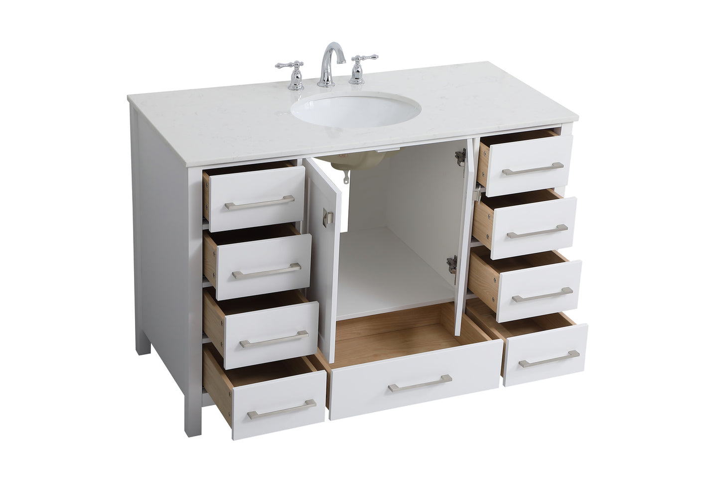48 inch Single Bathroom Vanity in White VF18848WH