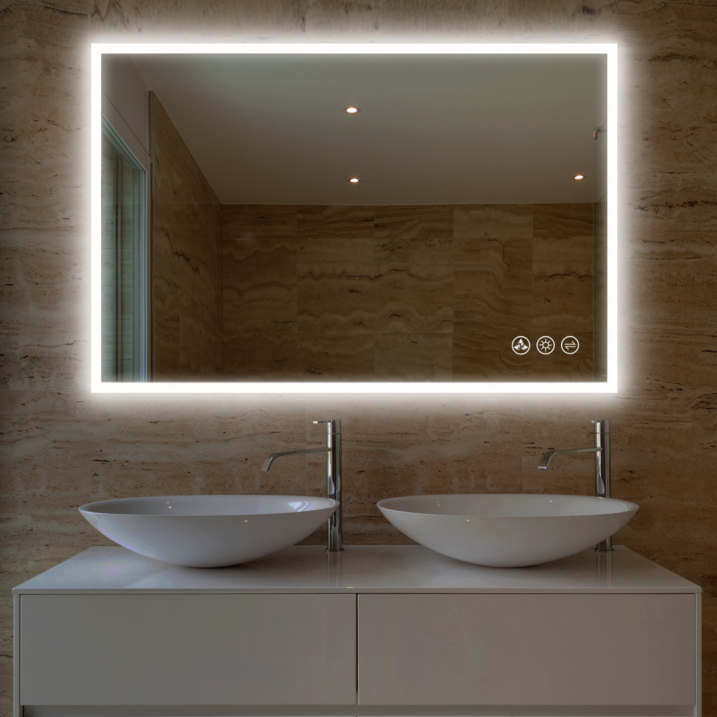 Beta - LED Mirror Frosted Sides