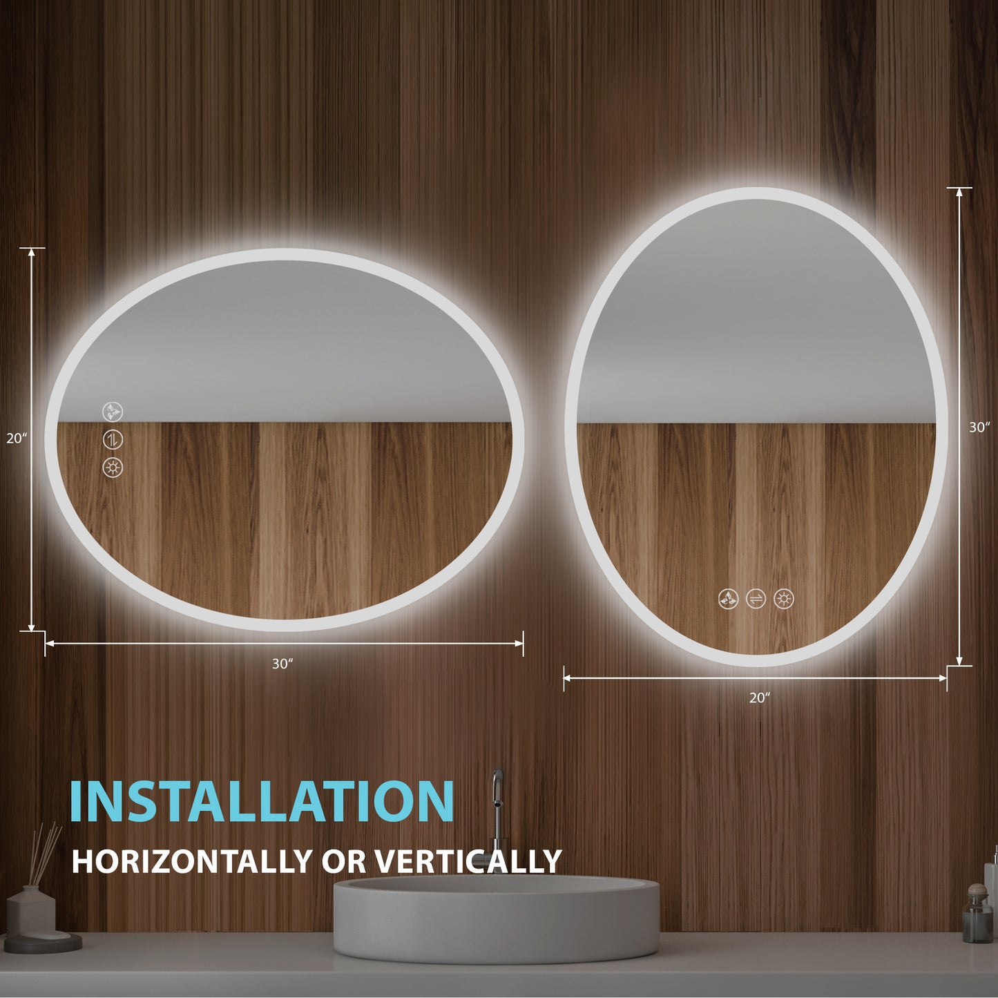 Oval - LED Mirror