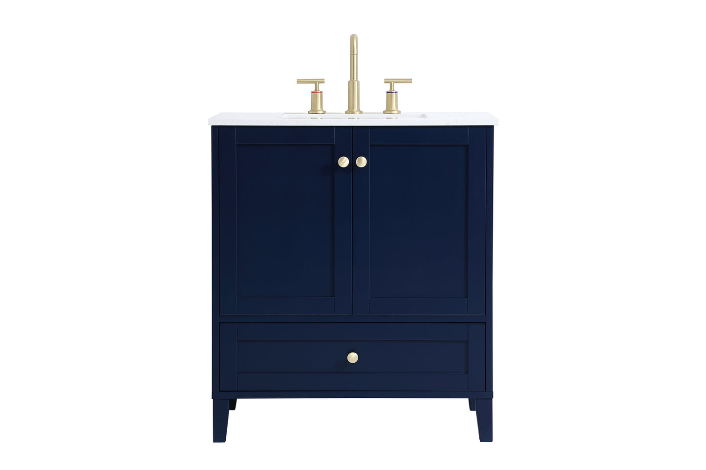 30 inch Single Bathroom Vanity in Blue VF18030BL