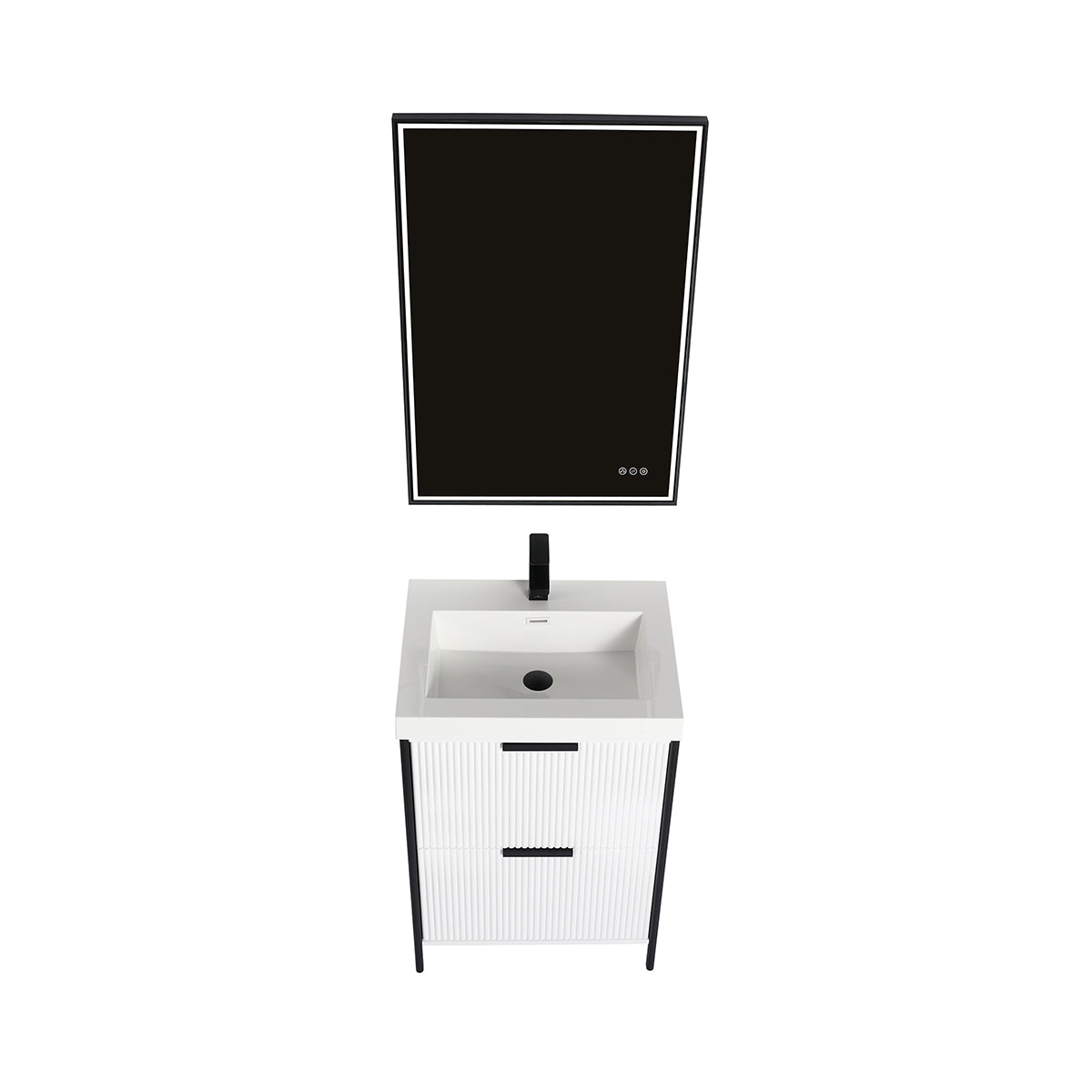 Zurich 24″ Glossy White Vanity