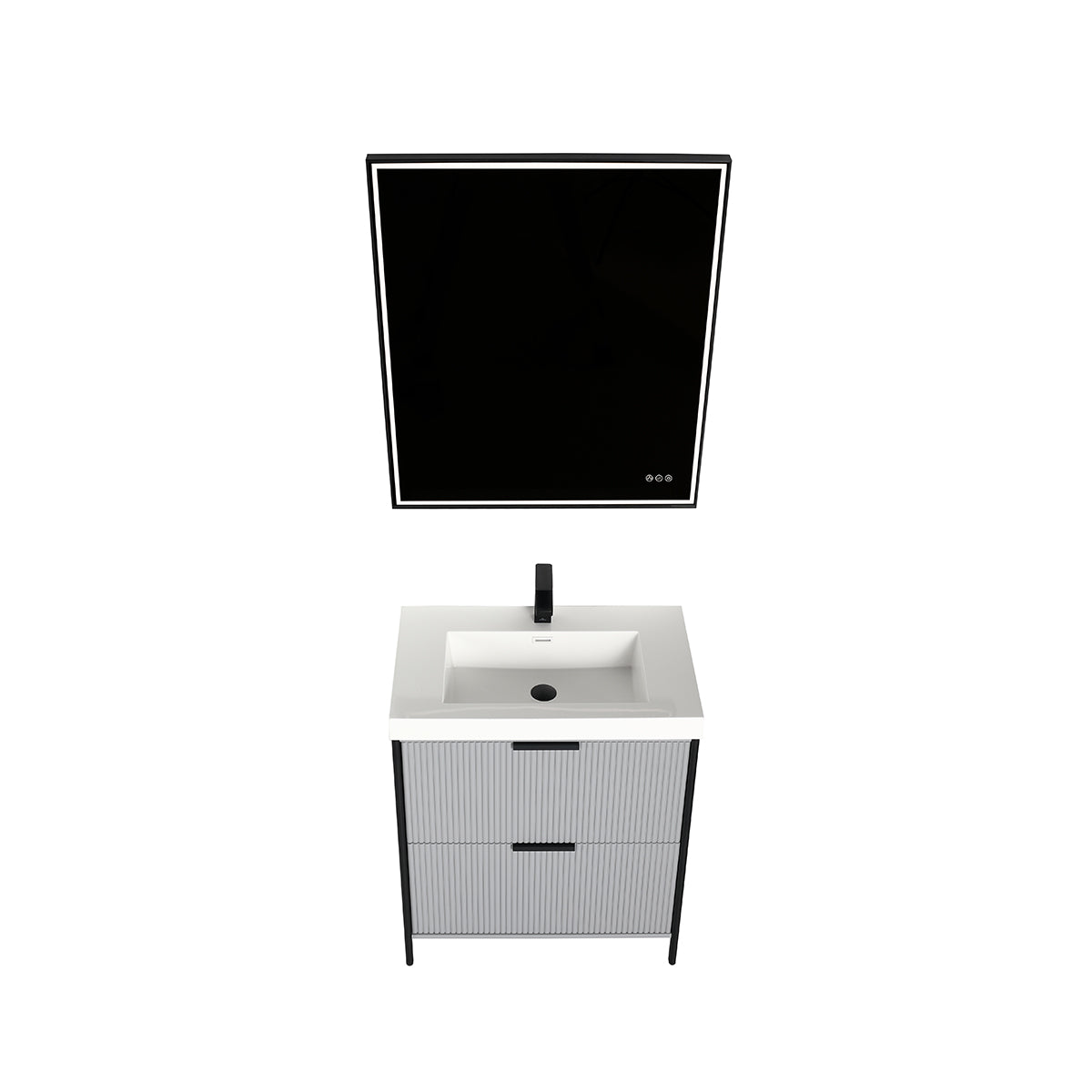 Zurich 30″ Metal Gray Vanity