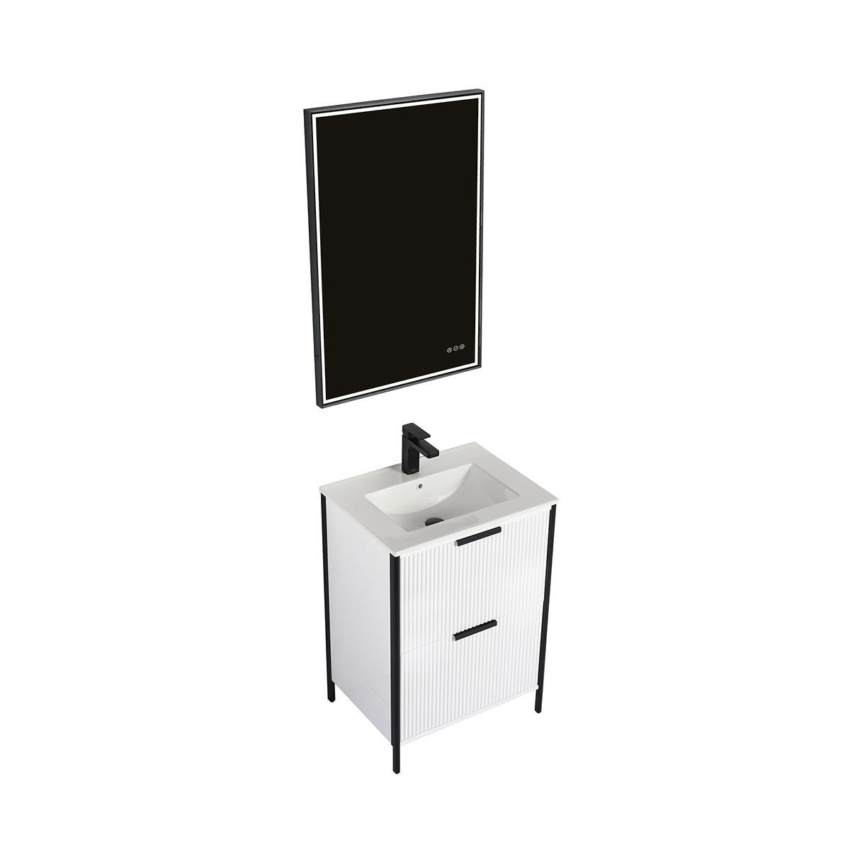 Zurich 24″ Glossy White Vanity