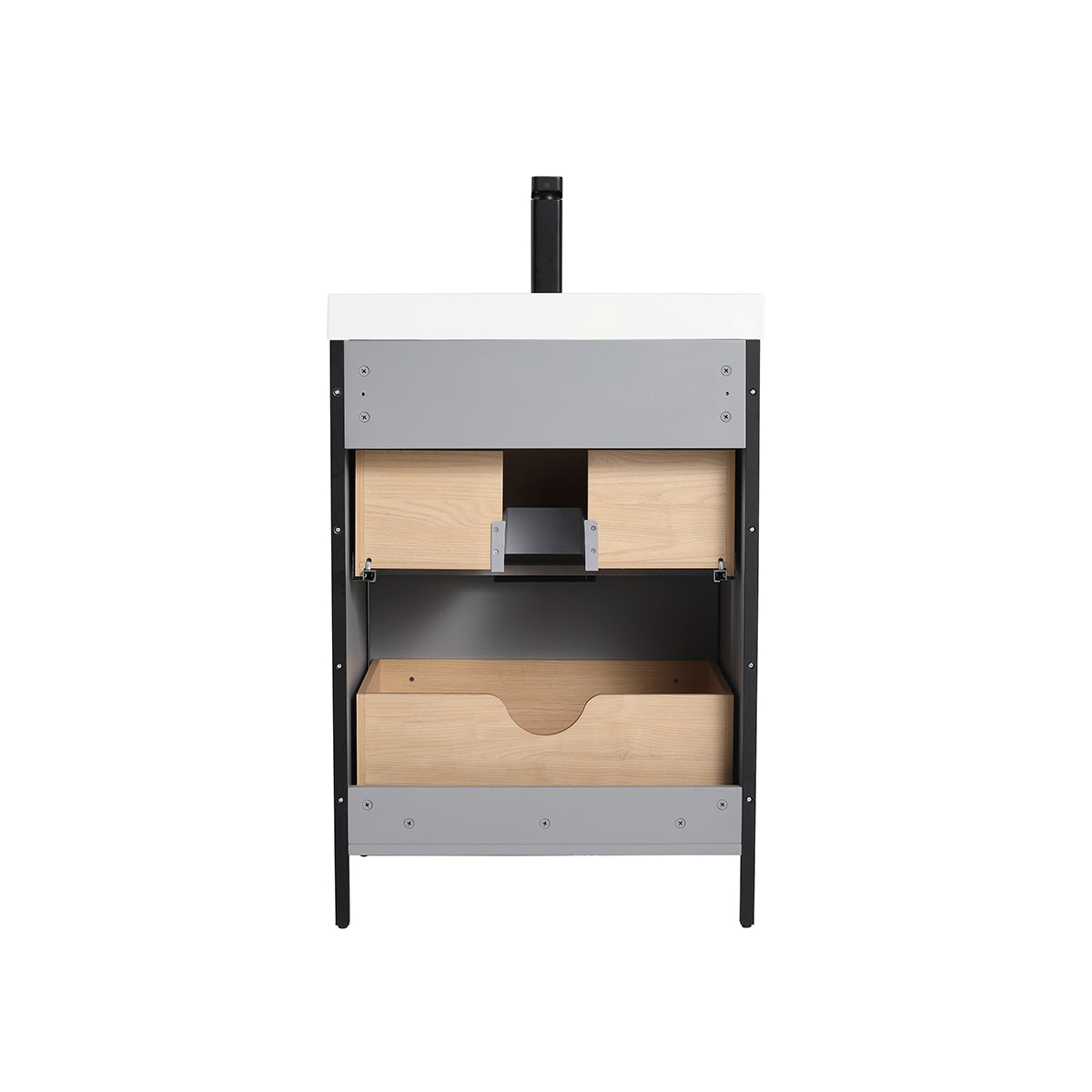 Zurich 24″ Metal Gray Vanity